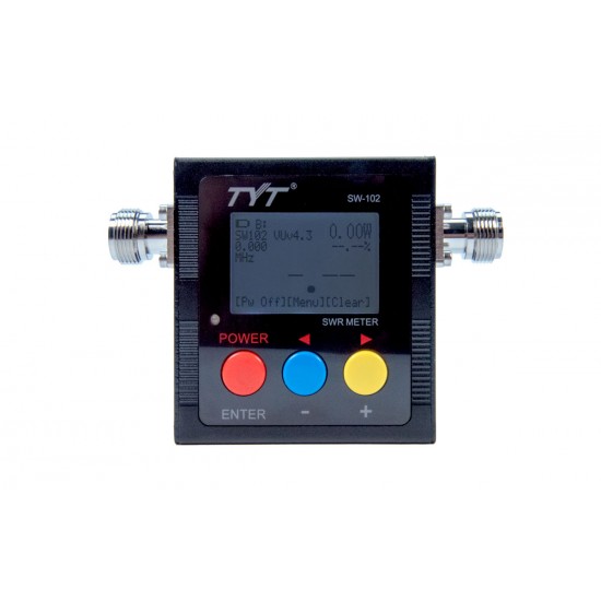 جهاز قياس TYT SW-102 Power Meter – وات متر + SWR + فريكونسي (VHF/UHF)