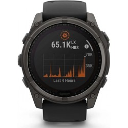 ساعة Garmin fēnix 8 – مقاس 51 مم – إصدار Solar + Sapphire – ساعة GPS احترافية متعددة الرياضات