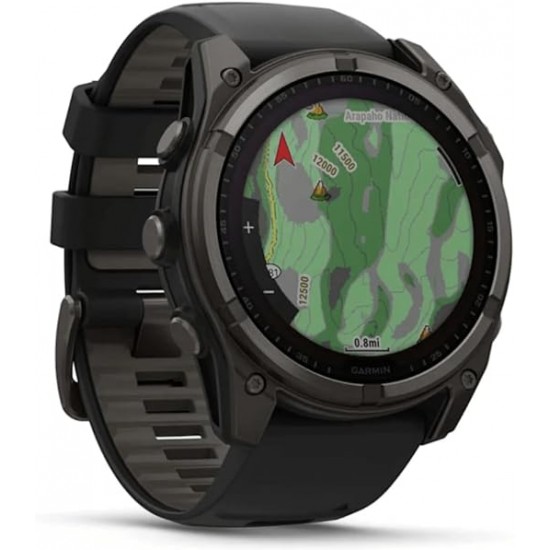 ساعة Garmin fēnix 8 – مقاس 51 مم – إصدار Solar + Sapphire – ساعة GPS احترافية متعددة الرياضات ساعة Garmin fēnix 8 – مقاس 51 مم – إصدار Solar + Sapphire – ساعة GPS احترافية متعددة الرياضات