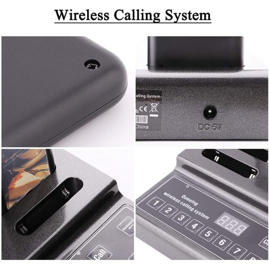 نظام استدعاء اللاسلكي 20 جهاز استقبال لاسلكي + 999 قناة لوحة مفاتيح نظام الاستدعاء للمطاعم والمقاهي والمكاتب