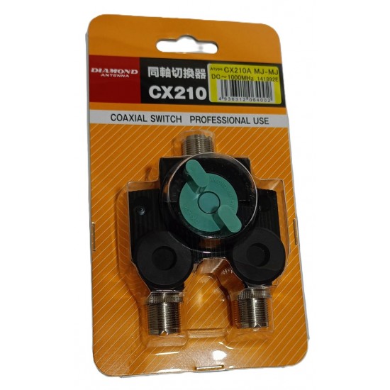 مفتاح الكابل المحوري Diamond CX210A (ثنائي الاتجاه)