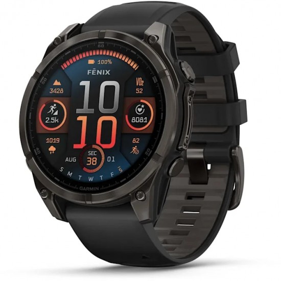 ساعة Garmin fēnix 8 – 47 مم – AMOLED Sapphire – ساعة GPS احترافية متعددة الرياضات ساعة Garmin fēnix 8 – 47 مم – AMOLED Sapphire – ساعة GPS احترافية متعددة الرياضات