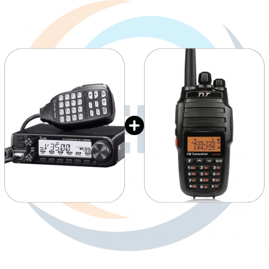 جهاز لاسلكي ايكوم ICOM IC-V3500 + جهاز لاسلكي يدوى TYT UV-8000D جهاز لاسلكي ايكوم ICOM IC-V3500 + جهاز لاسلكي يدوى TYT UV-8000D