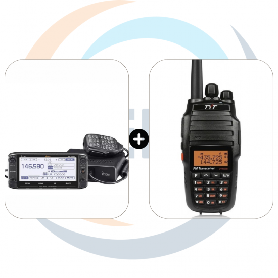 جهاز لاسلكي ايكوم ICOM ID-5100E + جهاز لاسلكي يدوى TYT UV-8000D