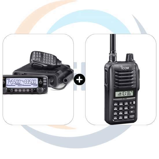 جهاز لاسلكي ايكوم ICOM IC-2730E + جهاز لاسلكي يدوى ICOM IC-V86 جهاز لاسلكي ايكوم ICOM IC-2730E + جهاز لاسلكي يدوى ICOM IC-V86